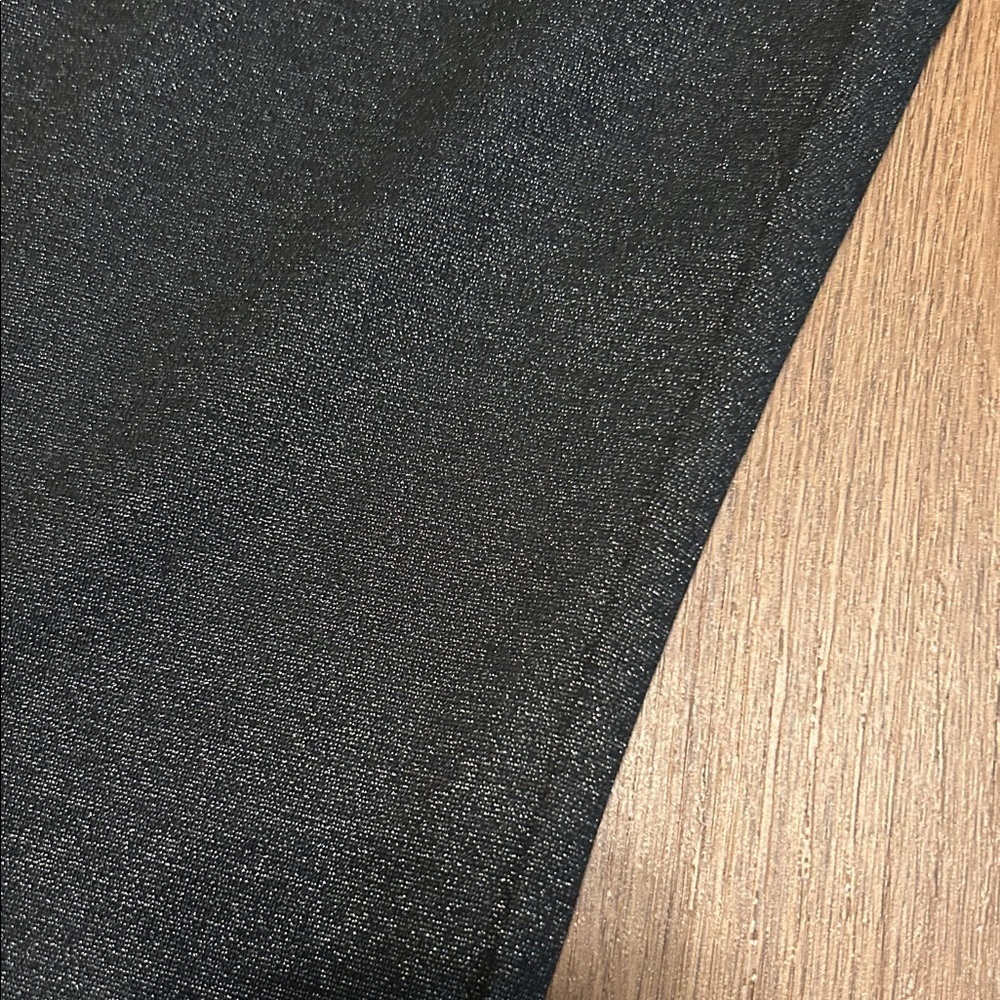 NWT Nanette Lepore Black Silver Shimmer Leggings M Medium - Picture 2 of 6